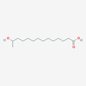 molecular formula C14H28O3 B105255 13-羟基十四烷酸 CAS No. 17278-73-8