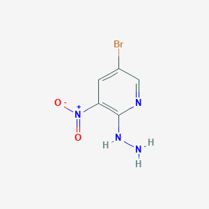 molecular formula C5H5BrN4O2 B105265 5-Bromo-2-hydrazinyl-3-nitropyridine CAS No. 15862-42-7