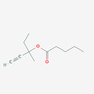 3-Methylpent-1-yn-3-yl pentanoate