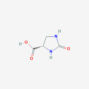 molecular formula C₄H₆N₂O₃ B105313 (4s)-2-Oxoimidazolidine-4-carboxylic acid CAS No. 41371-53-3