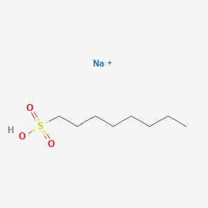molecular formula C8H18NaO3S+ B105315 1-辛烷磺酸钠 CAS No. 5324-84-5