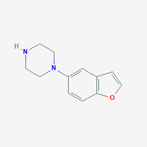 molecular formula C12H14N2O B105324 1-(5-benzofuranyl)Piperazine CAS No. 206347-31-1
