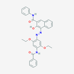 molecular formula C34H30N4O5 B105332 EINECS 241-376-8 CAS No. 17352-47-5