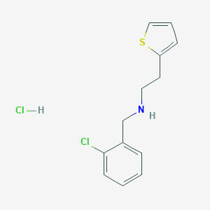 molecular formula C13H15Cl2NS B105338 N-((2-Chlorophenyl)methyl)thiophene-2-ethylamine hydrochloride CAS No. 60612-23-9