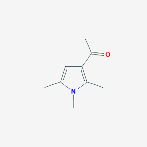 molecular formula C9H13NO B105350 1-(1,2,5-Trimethyl-1H-pyrrol-3-yl)ethanone CAS No. 90433-85-5