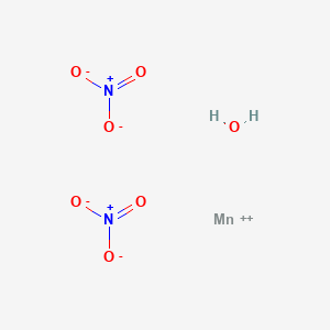 molecular formula H2MnN2O7 B105351 Manganese(II) nitrate hydrate CAS No. 15710-66-4