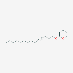 B105352 2-[(Tetradec-4-yn-1-yl)oxy]oxane CAS No. 88109-62-0