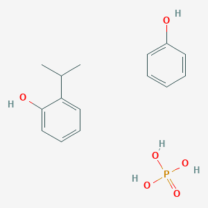 molecular formula C15H21O6P B105366 Phosphoric acid, (1-methylethyl)phenyl phenyl ester CAS No. 68782-95-6