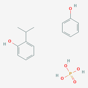 molecular formula C15H17O4P B105366 Phenol, isopropylated phenol, phosphorus oxychloride reaction product CAS No. 68782-95-6