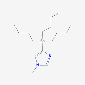 molecular formula C16H32N2Sn B105378 n-methyl-4-(tributylstannyl)imidazole CAS No. 446285-73-0