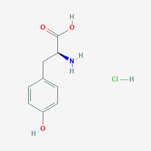 molecular formula C9H12ClNO3 B105381 L-Tyrosine hydrochloride CAS No. 16870-43-2