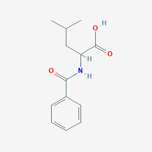 molecular formula C13H17NO3 B105390 2-Benzamido-4-methylpentanoic acid CAS No. 17966-67-5