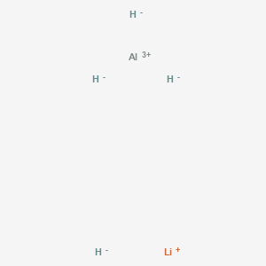 molecular formula LiAlH4<br>AlH4Li B105392 Lithium aluminium hydride CAS No. 16853-85-3