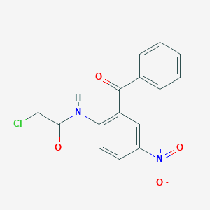 molecular formula C15H11ClN2O4 B105399 N-(2-苯甲酰基-4-硝基苯基)-2-氯乙酰胺 CAS No. 20821-91-4