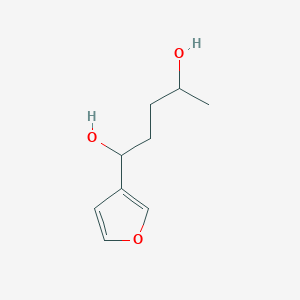 molecular formula C9H14O3 B105400 1-(Furan-3-yl)pentane-2,4-diol CAS No. 53011-73-7