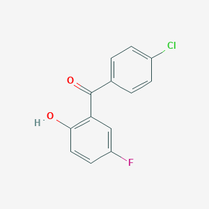 molecular formula C13H8ClFO2 B105424 4'-Chloro-5-fluoro-2-hydroxybenzophenone CAS No. 62433-26-5