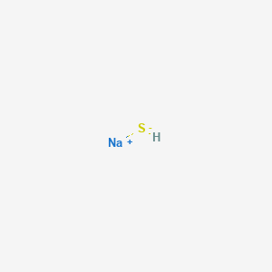molecular formula HNaS<br>HS.Na<br>NaHS B105448 Sodium hydrosulfide CAS No. 16721-80-5