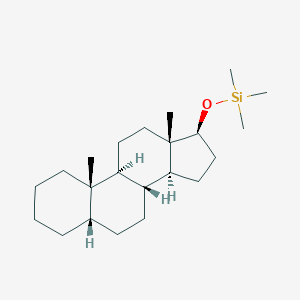 molecular formula C22H40OSi B105471 5beta-Androstane, 17beta-(trimethylsiloxy)- CAS No. 18899-47-3
