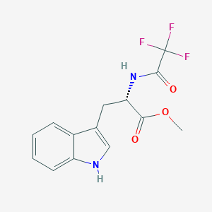 molecular formula C14H13F3N2O3 B105477 (S)-Methyl 3-(1H-indol-3-yl)-2-(2,2,2-trifluoroacetamido)propanoate CAS No. 1604-49-5