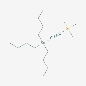 molecular formula C17H36SiSn B105478 Trimethyl((tributylstannyl)ethynyl)silane CAS No. 81353-38-0