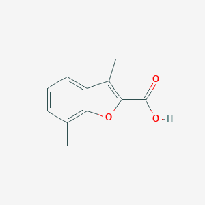 molecular formula C11H10O3 B105514 3,7-二甲基-苯并呋喃-2-甲酸 CAS No. 16817-24-6