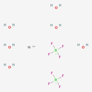 molecular formula B2F8H12NiO6 B105515 Nickel(II) tetrafluoroborate hexahydrate CAS No. 15684-36-3