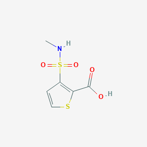 molecular formula C6H7NO4S2 B105520 3-(Methylsulfamoyl)thiophene-2-carboxylic acid CAS No. 64527-92-0