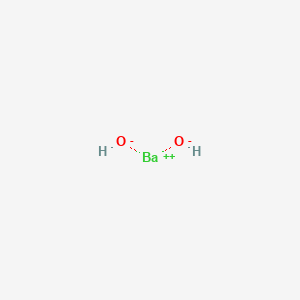 molecular formula Ba(OH)2<br>BaH2O2 B105521 Barium dihydroxide CAS No. 17194-00-2