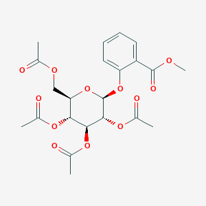 molecular formula C22H26O12 B105549 (2'-Methoxycarbonyl)phenyl-2-,3,4,6-tetra-O-acetyl-beta-D-glucopyranose CAS No. 7791-66-4