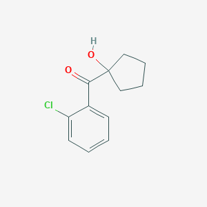 molecular formula C12H13ClO2 B105571 (2-Chlorophenyl) (1-hydroxycyclopentyl) ketone CAS No. 90717-17-2