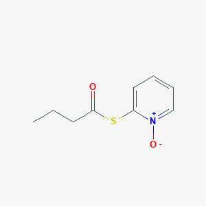 molecular formula C9H11NO2S B010558 S-(1-Oxo-1lambda~5~-pyridin-2-yl) butanethioate CAS No. 106371-09-9