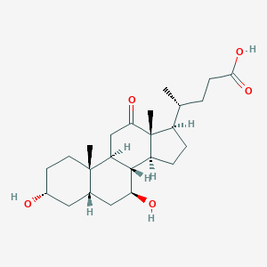 molecular formula C24H38O5 B105586 3alpha,7beta-Dihydroxy-12-oxo-5beta-cholan-24-oic Acid CAS No. 81873-91-8
