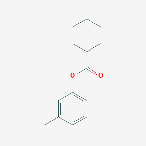 molecular formula C14H18O2 B105587 3-Methylphenyl cyclohexanecarboxylate CAS No. 18731-59-4