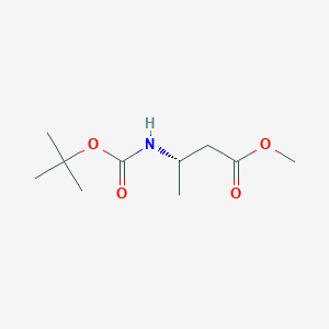 molecular formula C10H19NO4 B010560 Methyl (S)-3-Boc-aminobutyrate CAS No. 106539-14-4