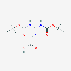 molecular formula C13H23N3O6 B105615 1,3-Di-Boc-2-(carboxymethyl)guanidine CAS No. 158478-76-3