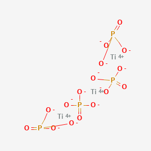 molecular formula O16P4Ti3 B105619 titanium(4+);tetraphosphate CAS No. 15578-51-5
