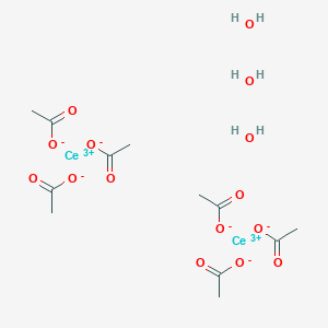 molecular formula C12H24Ce2O15 B105620 Cerium triacetate sesquihydrate CAS No. 17829-82-2