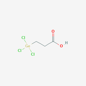 molecular formula C3H5Cl3GeO2 B105624 Propanoic acid, 3-(trichlorogermyl)- CAS No. 15961-23-6