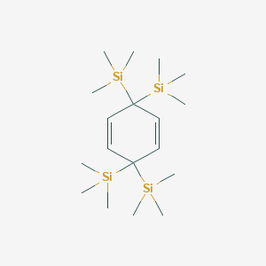 molecular formula C18H40Si4 B105643 Silane, 2,5-cyclohexadiene-1,4-diyltetrakis(trimethyl- CAS No. 17156-62-6