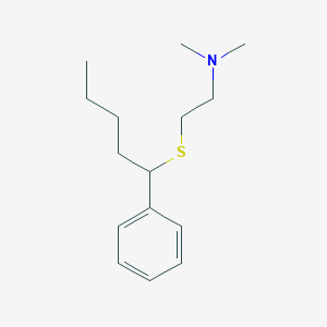 molecular formula C15H25NS B010566 2-(alpha-Butylbenzylthio)-N,N-dimethylethylamine CAS No. 101086-85-5