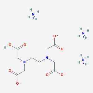 molecular formula C10H16N2O8.3H3N<br>C10H25N5O8 B105685 Triammonium hydrogen ethylenediaminetetraacetate CAS No. 15934-01-7