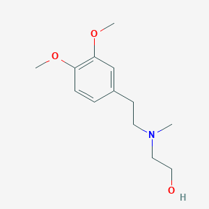 molecular formula C13H21NO3 B105699 2-((3,4-Dimethoxyphenethyl)(methyl)amino)ethanol CAS No. 126407-23-6