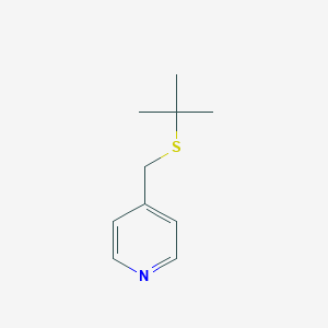 molecular formula C10H15NS B105704 Pyridine, 4-[(tert-butylthio)methyl]- CAS No. 18794-27-9