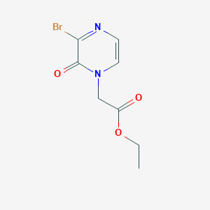 (3-Bromo-2-oxo-2H-pyrazin-1-yl)-acetic Acid Ethyl Ester