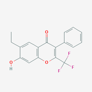 6-ethyl-7-hydroxy-3-phenyl-2-(trifluoromethyl)-4H-chromen-4-one