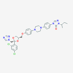 molecular formula C35H38Cl2N8O4 B105839 伊曲康唑 CAS No. 873066-43-4