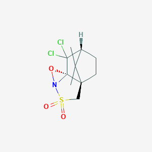 molecular formula C10H13Cl2NO3S B105849 (-)-(8,8-Dichlorocamphorylsulfonyl)oxaziridine CAS No. 139628-16-3