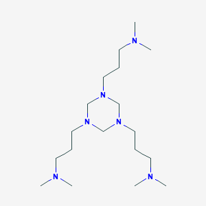molecular formula C18H42N6 B105861 1,3,5-Tris[3-(dimethylamino)propyl]hexahydro-1,3,5-triazine CAS No. 15875-13-5