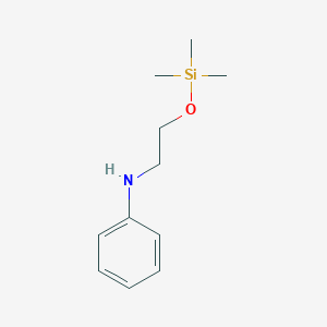 molecular formula C11H19NOSi B105888 Aniline, N-[2-(trimethylsiloxy)ethyl]- CAS No. 16403-21-7