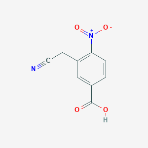 molecular formula C9H6N2O4 B010590 3-(Cyanomethyl)-4-nitrobenzoic acid CAS No. 104825-21-0